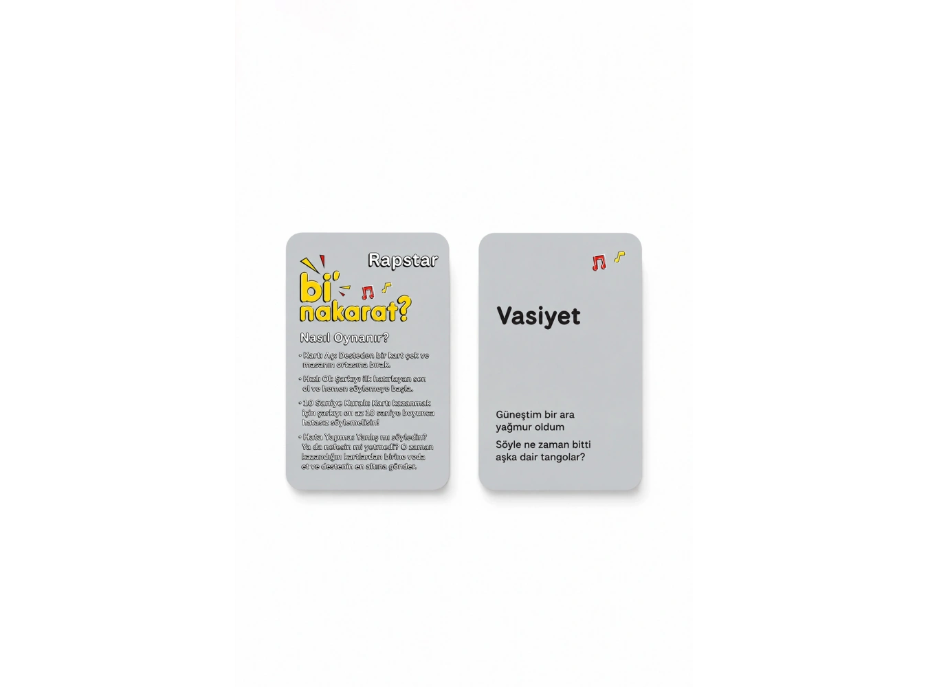Bi Nakarat Oyunu Eğlence Parti Sevgili- Çift Oyunları Kart Oyunu