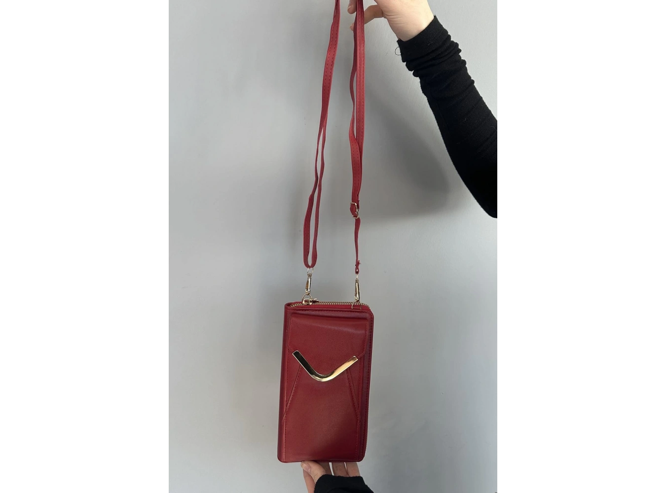Bordo Renk Kadın Deri Çanta