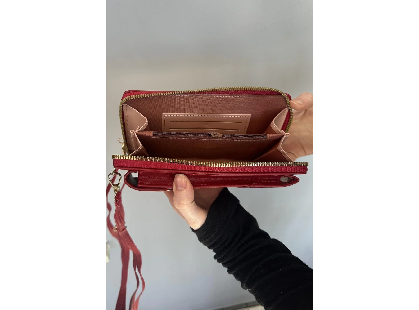 Bordo Renk Kadın Deri Çanta