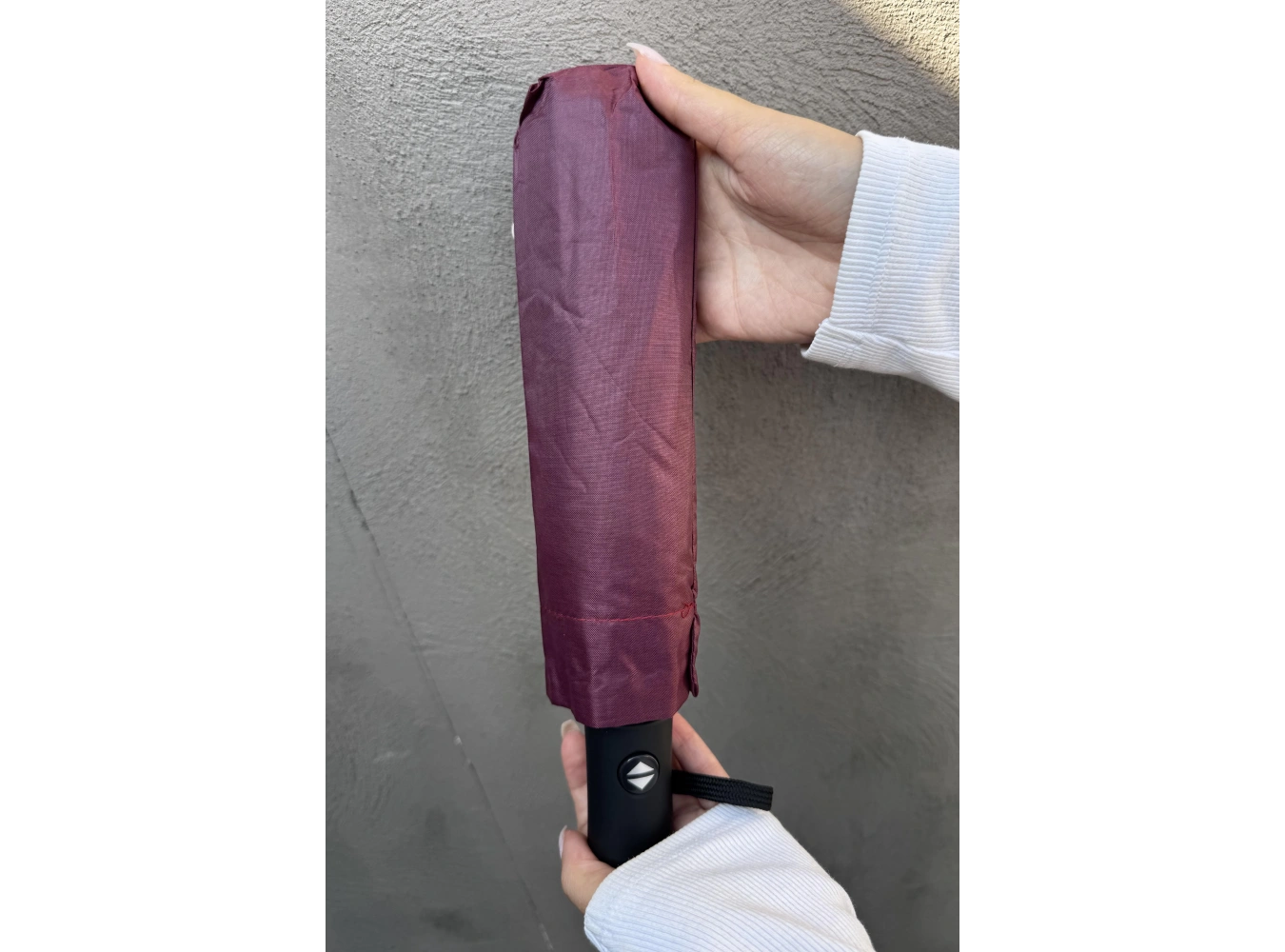 Bordo Renk Katlanabilir Şemsiye