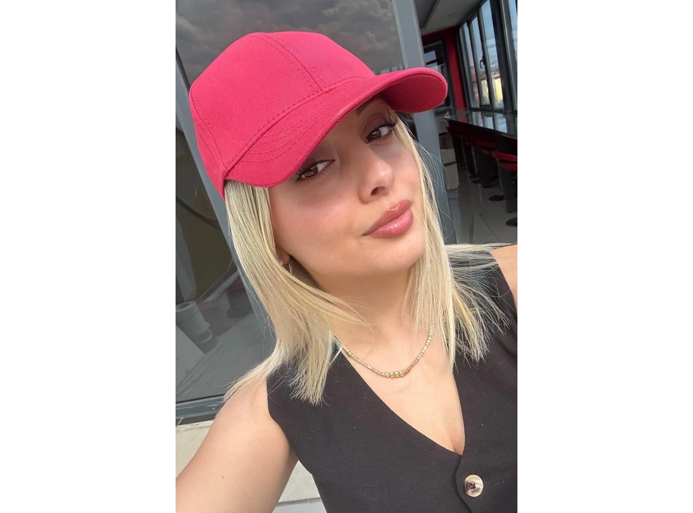 Bordo Renk Unisex Şapka