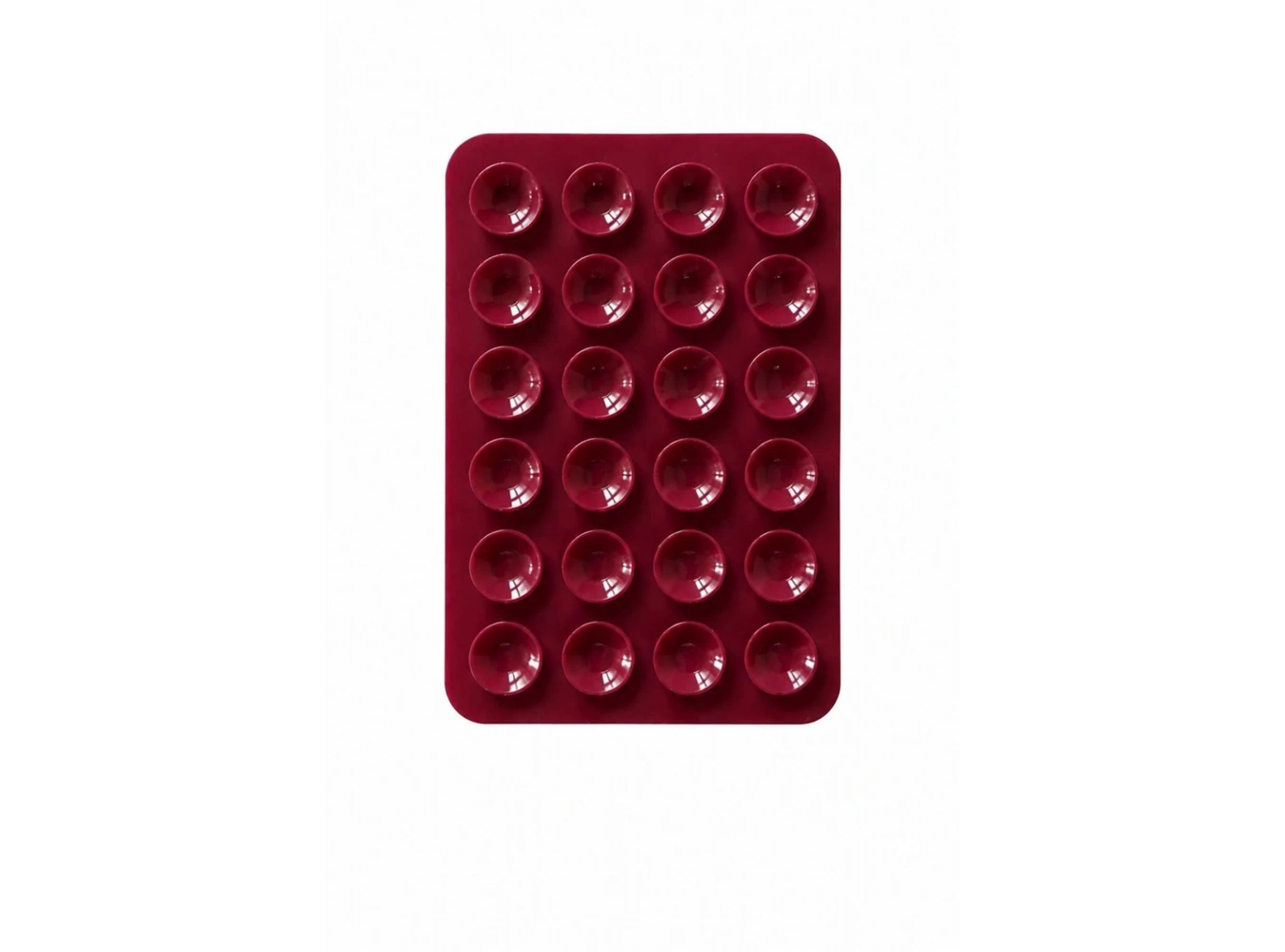 Bordo Renk Vantuzlu Vakumlu Yapışkanlı Telefon Tutacağı