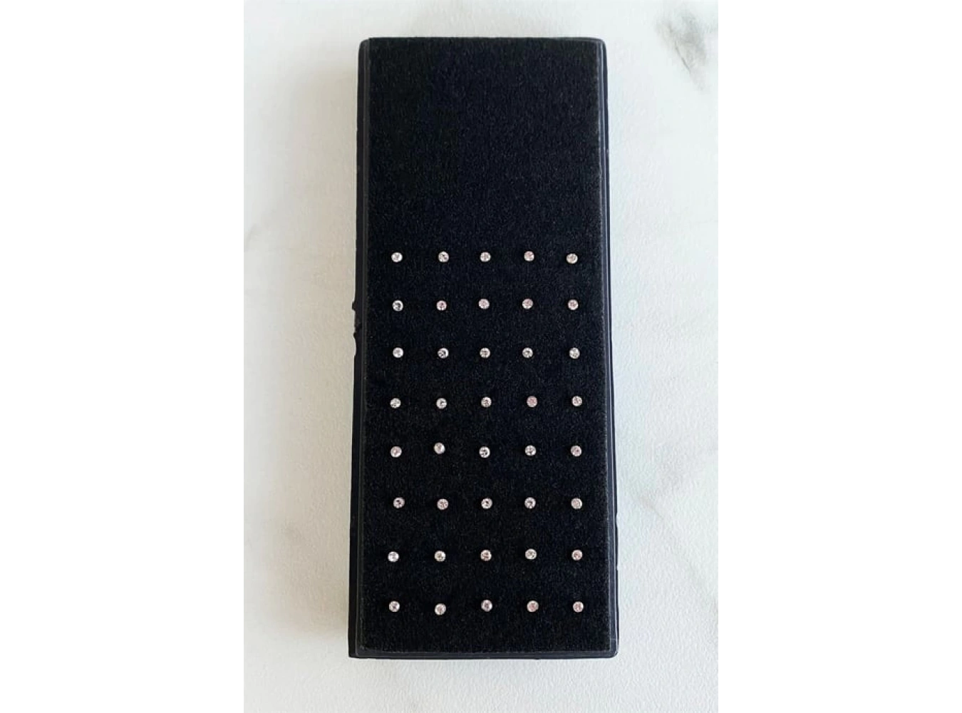 Cerrahi Çelik Gümüş Renk Taşlı Hızma