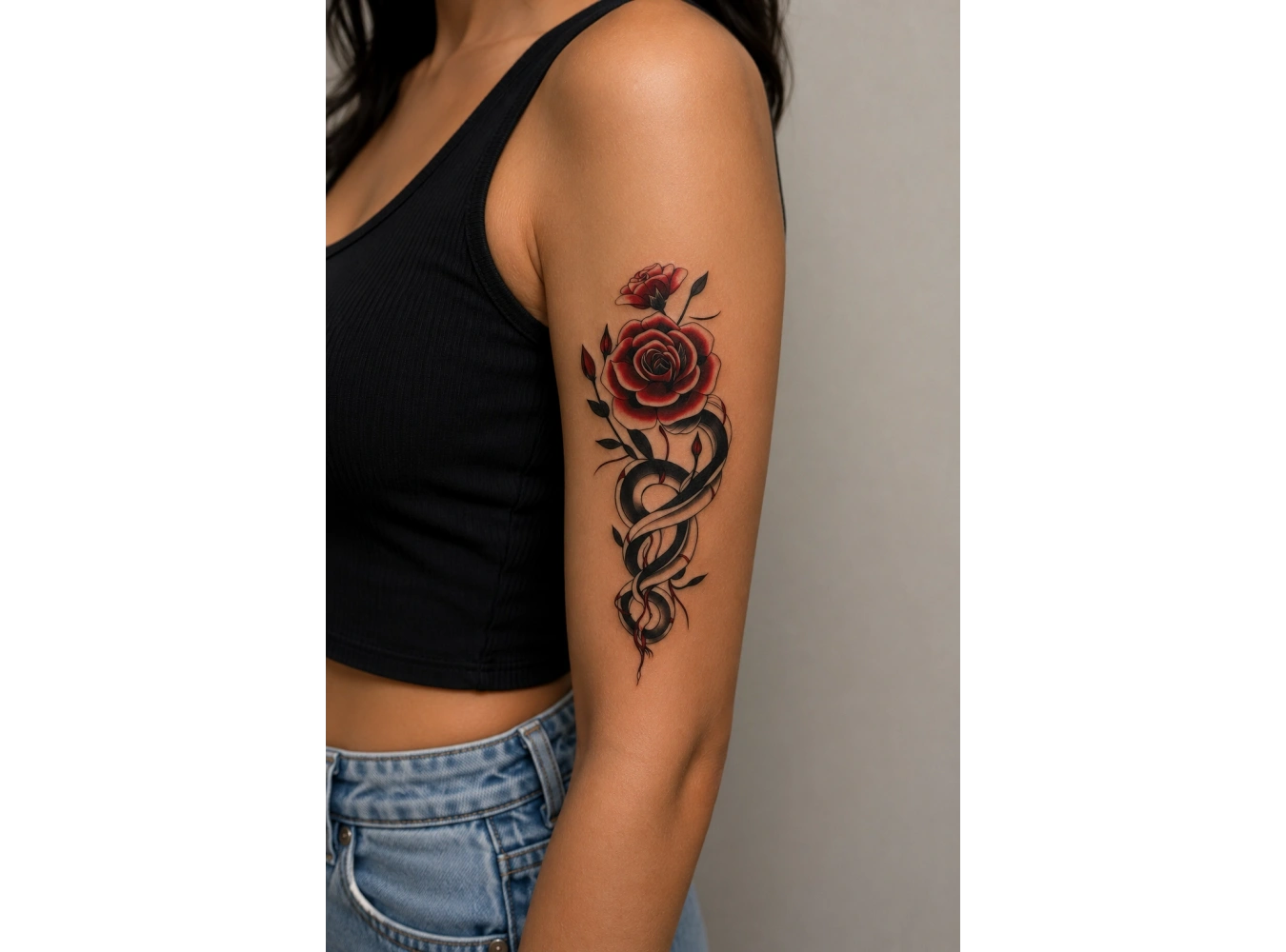 Çiçek Dövme Geçici Dövme Tattoo