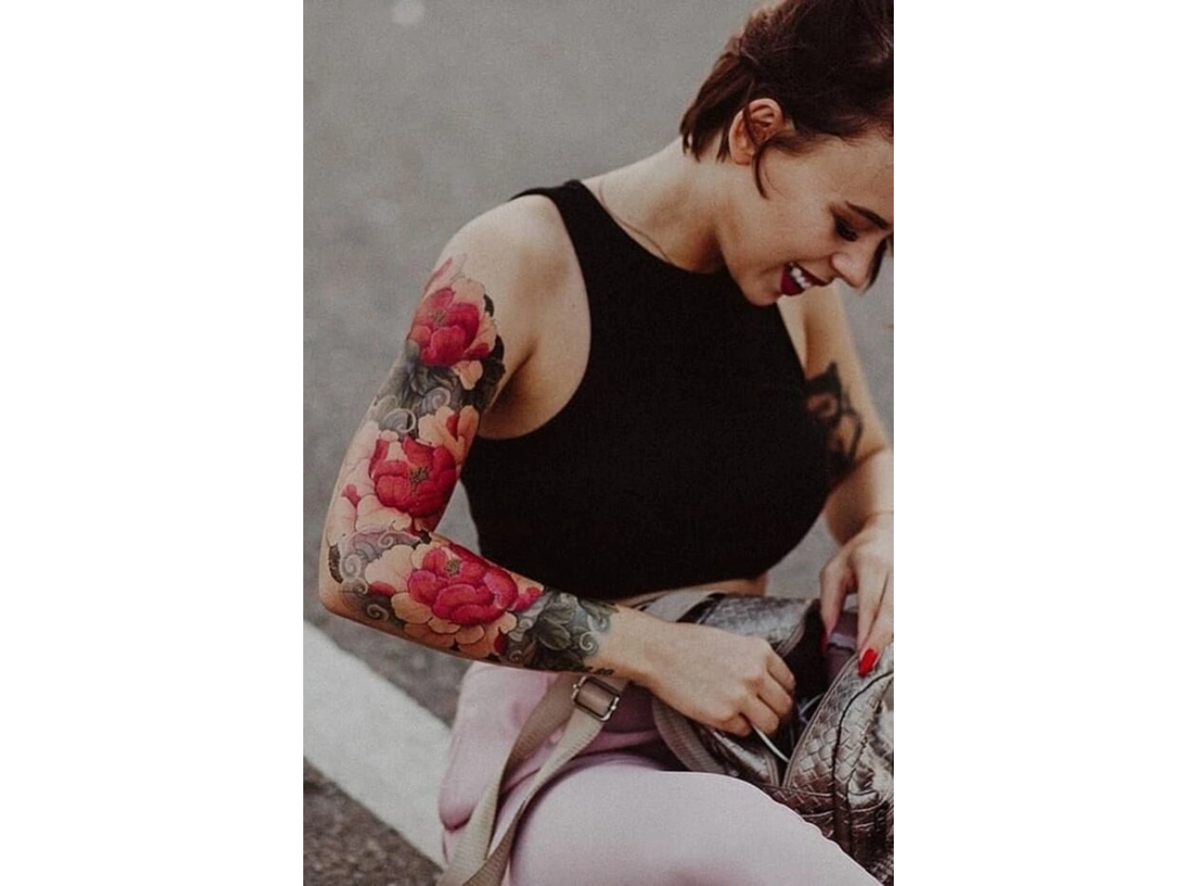 Çiçek Dövme Geçici Kol Tattoo