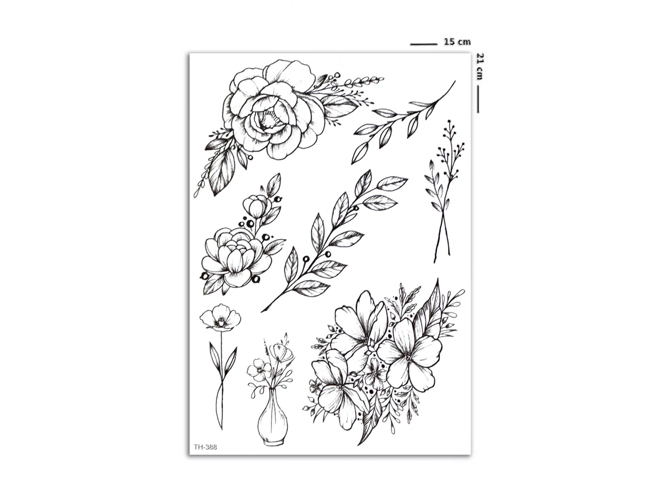 Çiçek Dövme Geçici Tattoo