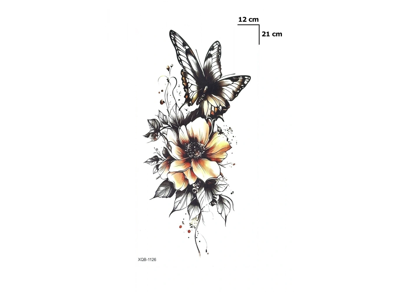 Çiçek Dövme Geçici Tattoo