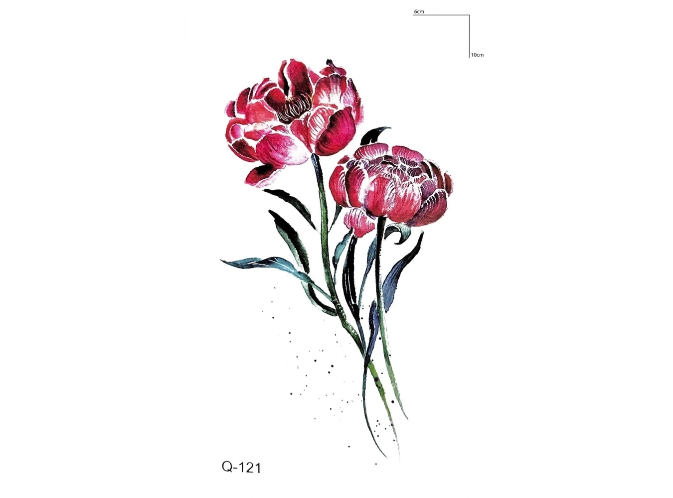 Çiçek Dövme Mini Geçici Dövme Tattoo