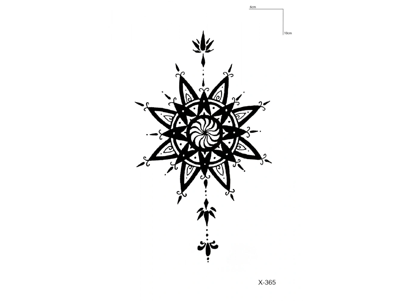 Çiçek Dövme Mini Geçici Dövme Tattoo