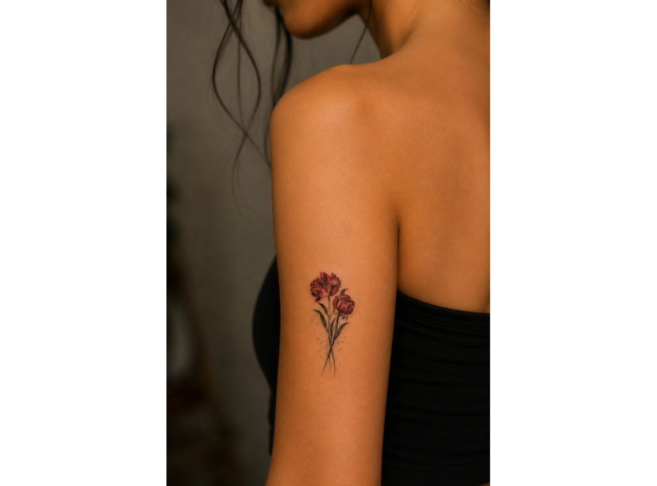 Çiçek Dövme Mini Geçici Dövme Tattoo
