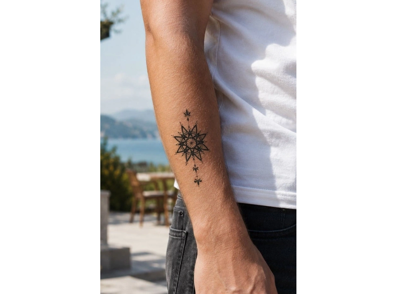 Çiçek Dövme Mini Geçici Dövme Tattoo