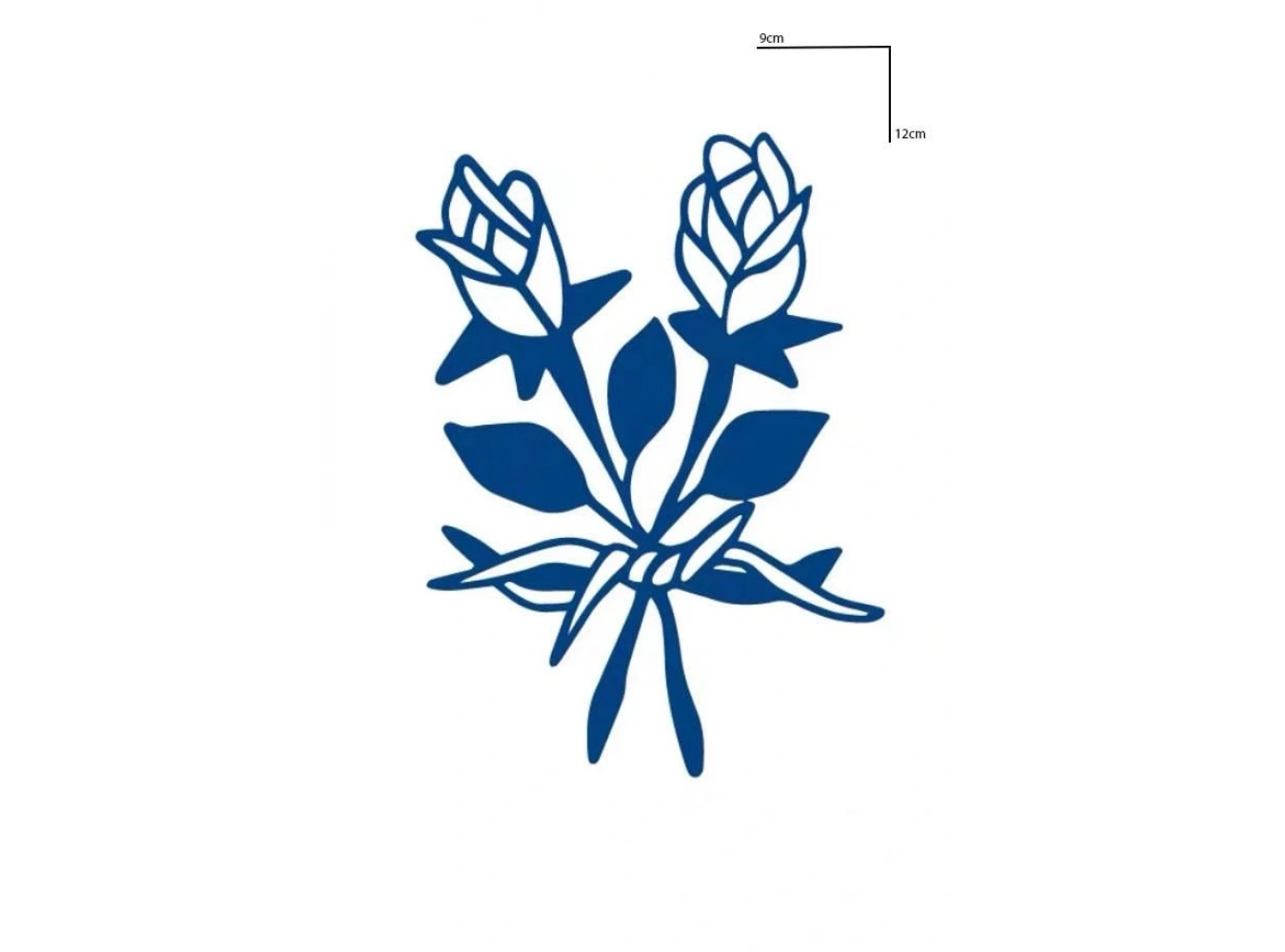 Çiçek Figürlü 12 Saat Sonra Kararan Geçici Dövme Tattoo