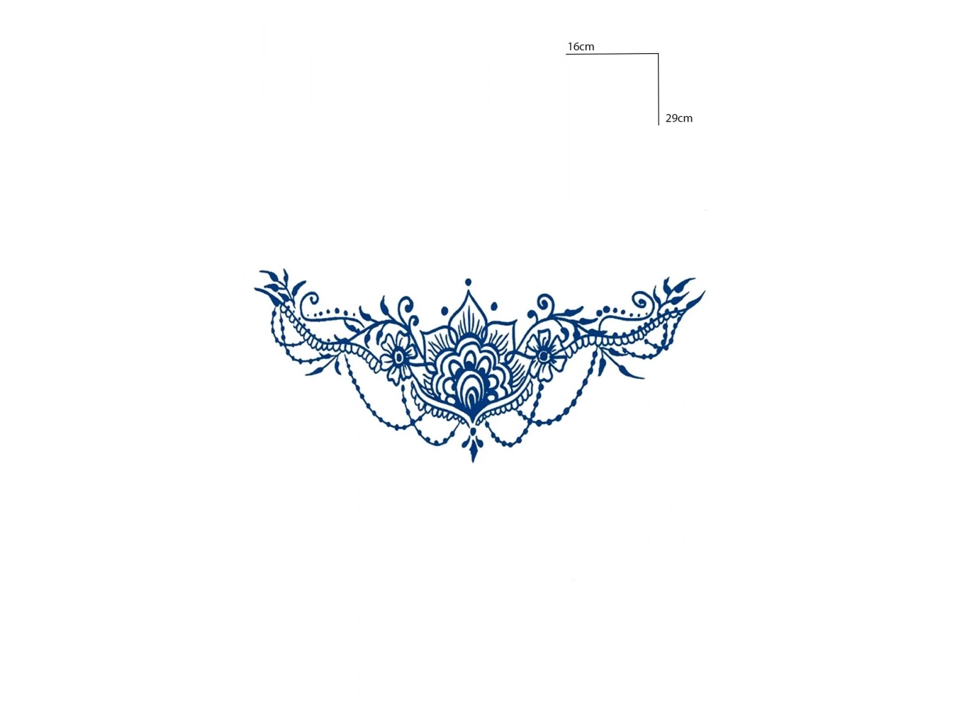 Çiçek Figürlü 12 Saat Sonra Kararan Geçici Dövme Tattoo