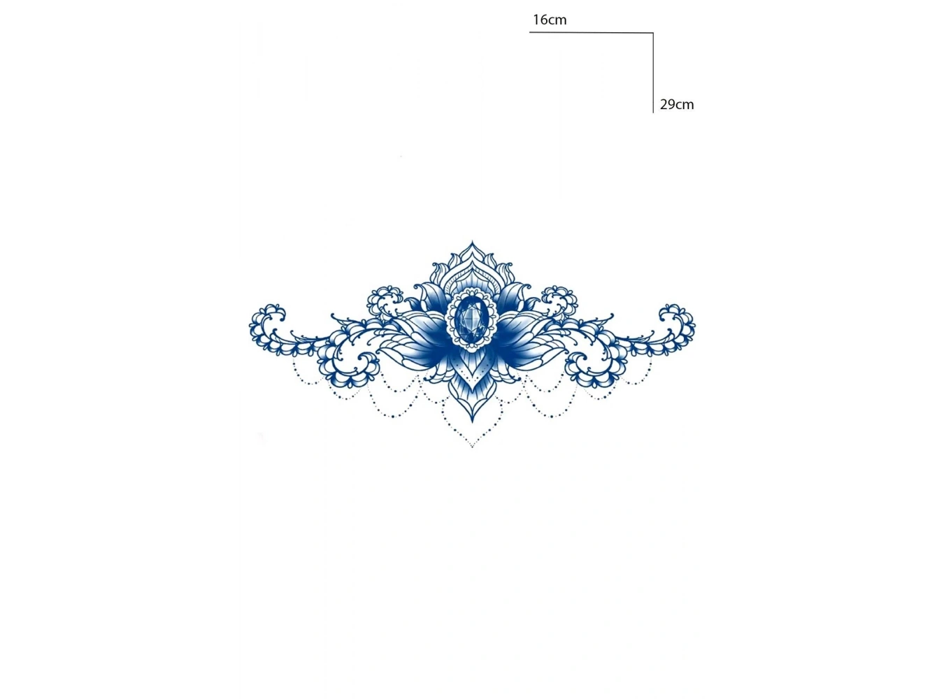 Çiçek Figürlü 12 Saat Sonra Kararan Geçici Dövme Tattoo