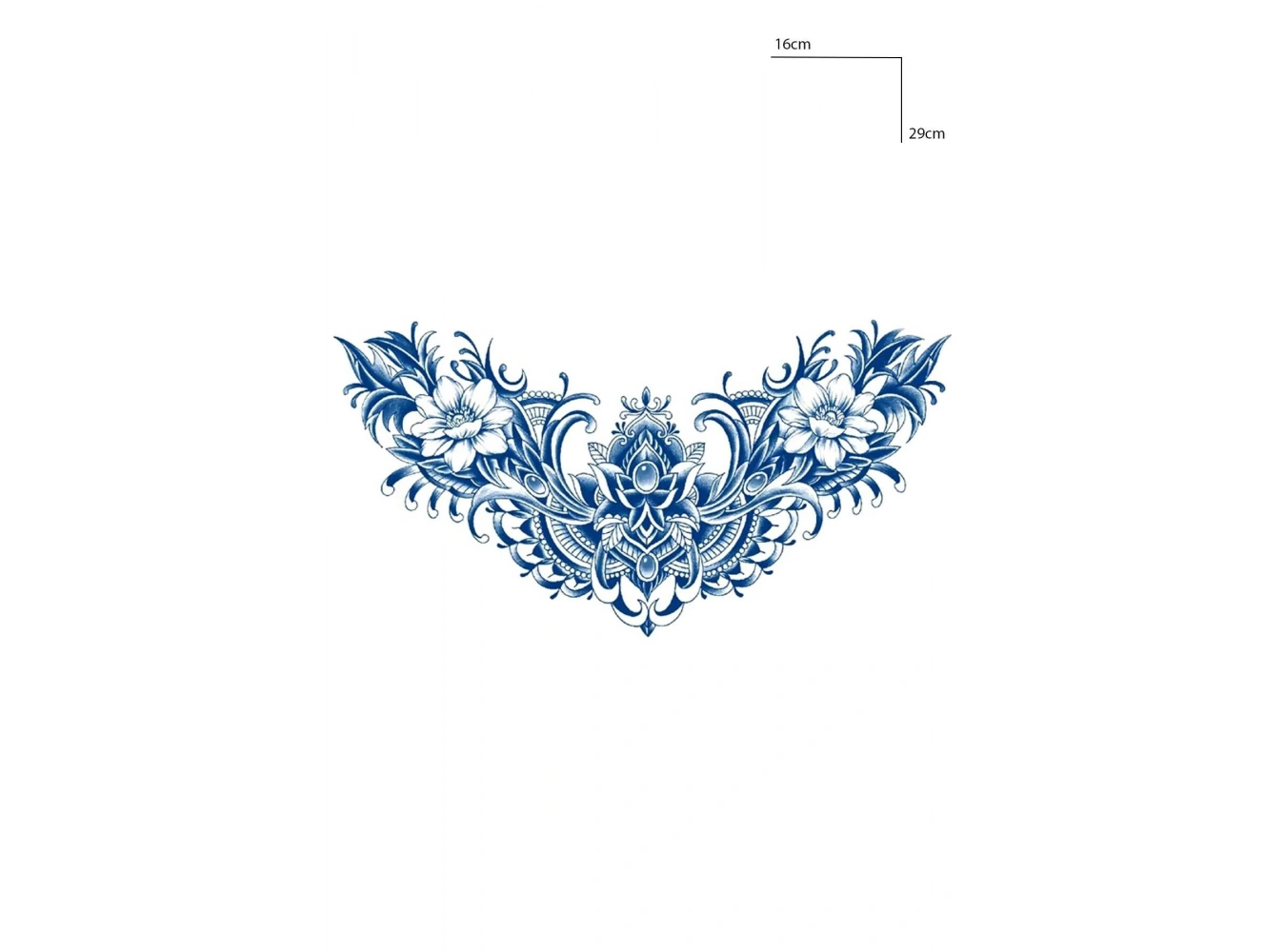 Çiçek Figürlü 12 Saat Sonra Kararan Geçici Dövme Tattoo