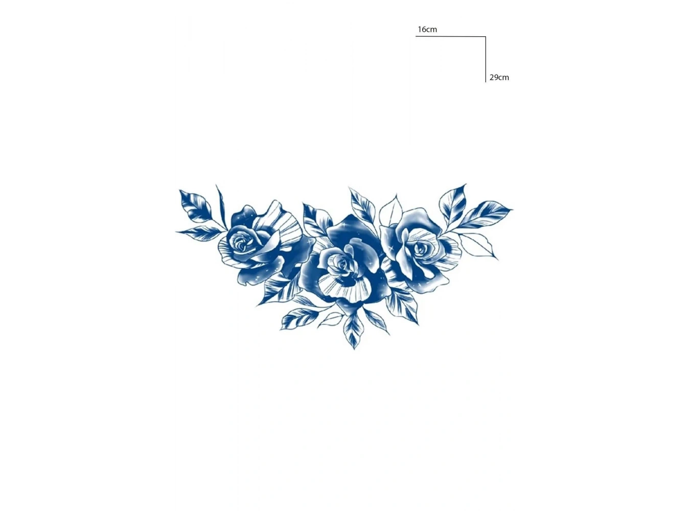 Çicek Figürlü 12 Saat Sonra Kararan Geçici Dövme Tattoo