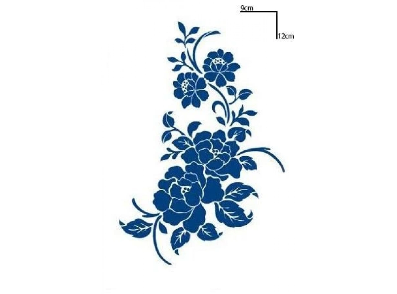 Çiçek Figürlü 12 Saat Sonra Kararan Geçici Dövme Tattoo