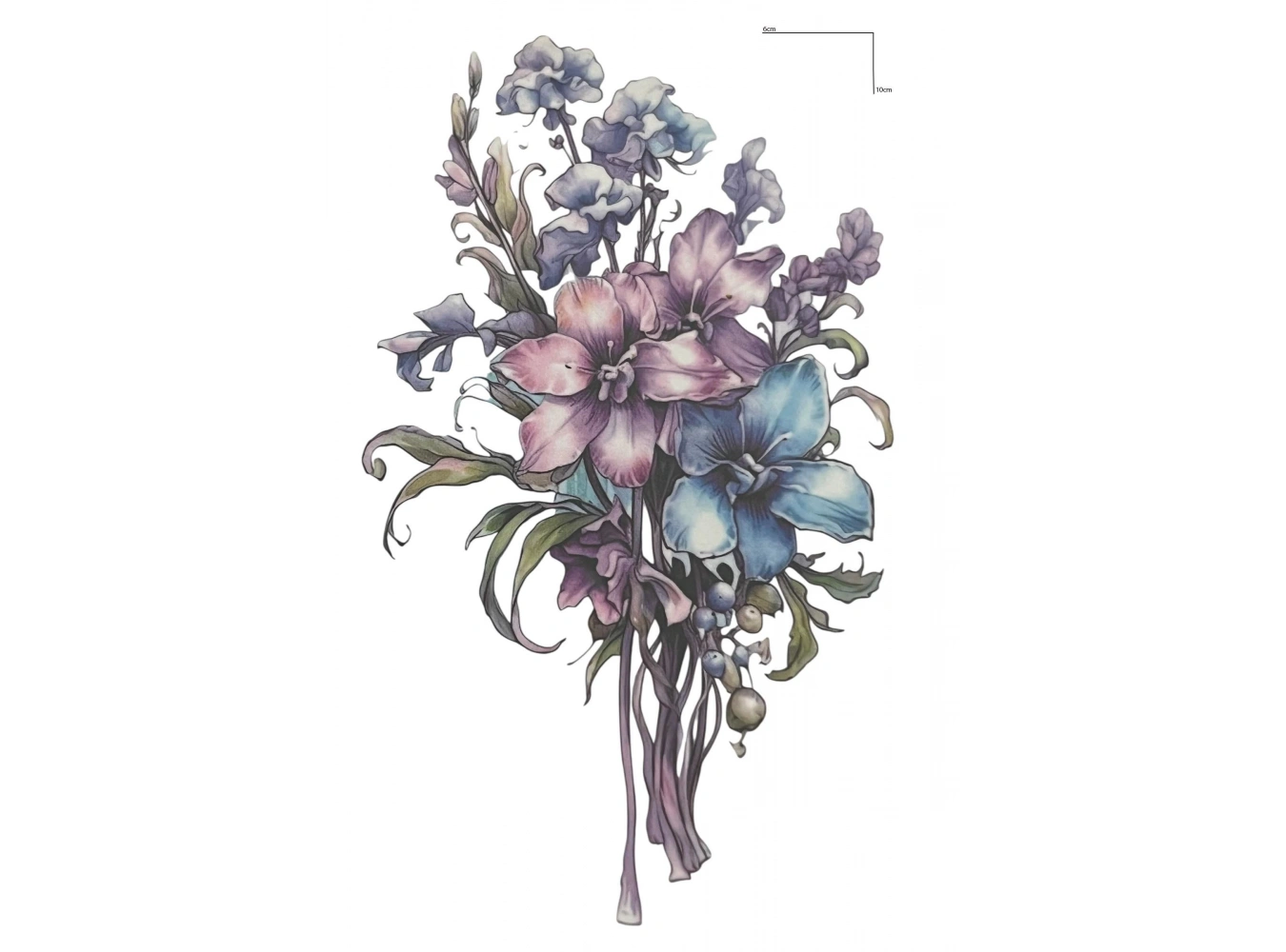 Çiçek Figürlü Mini Dövme Tattoo