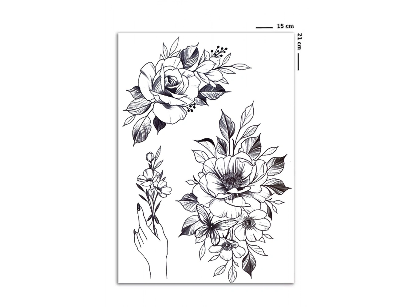 Çiçek Geçici Dövme Tattoo