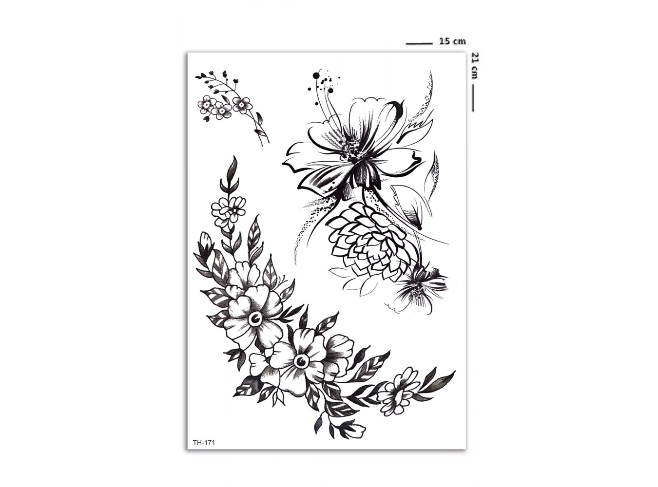 Çiçek Geçici Dövme Tattoo