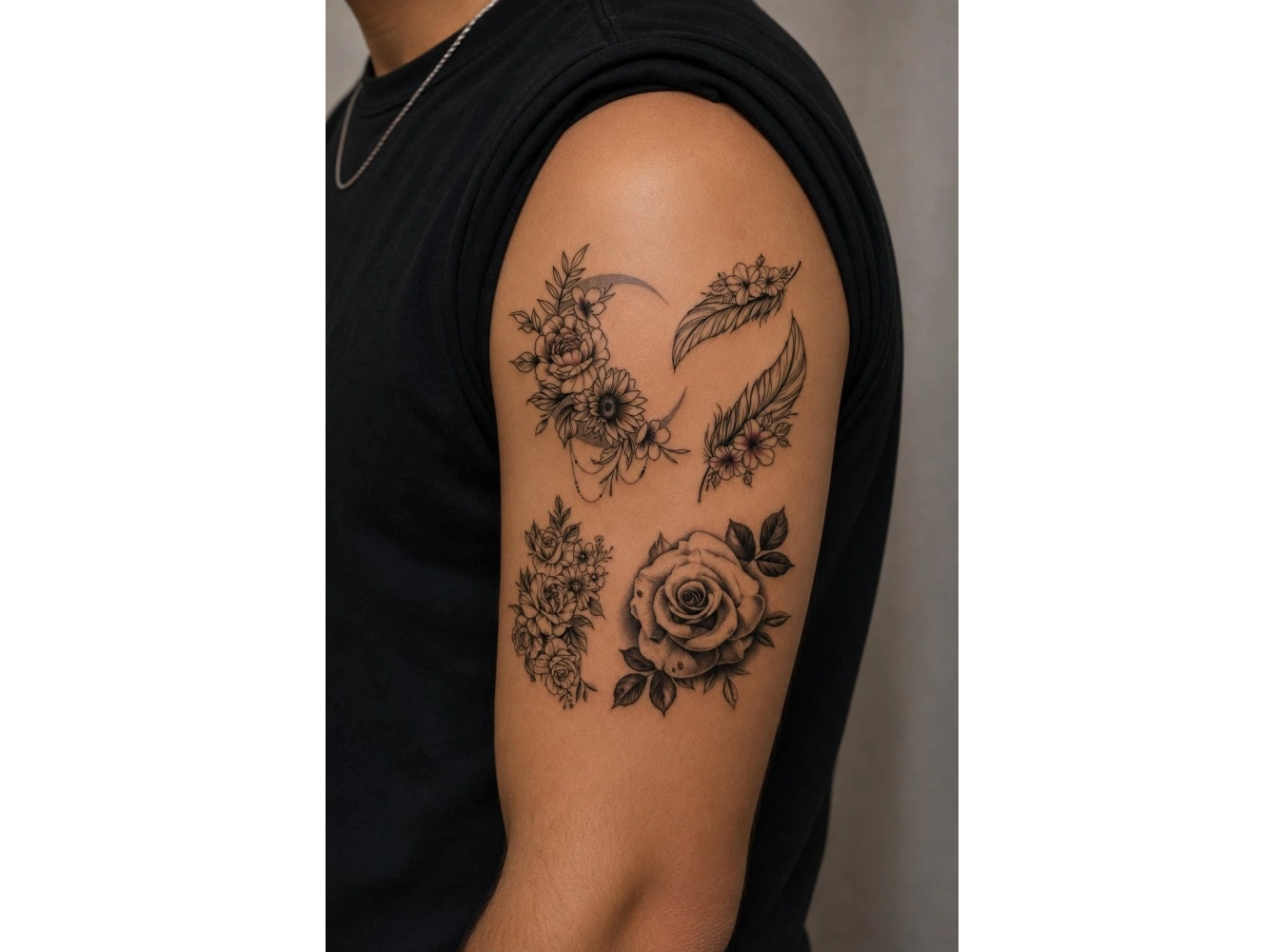 Çiçek Geçici Dövme Tattoo