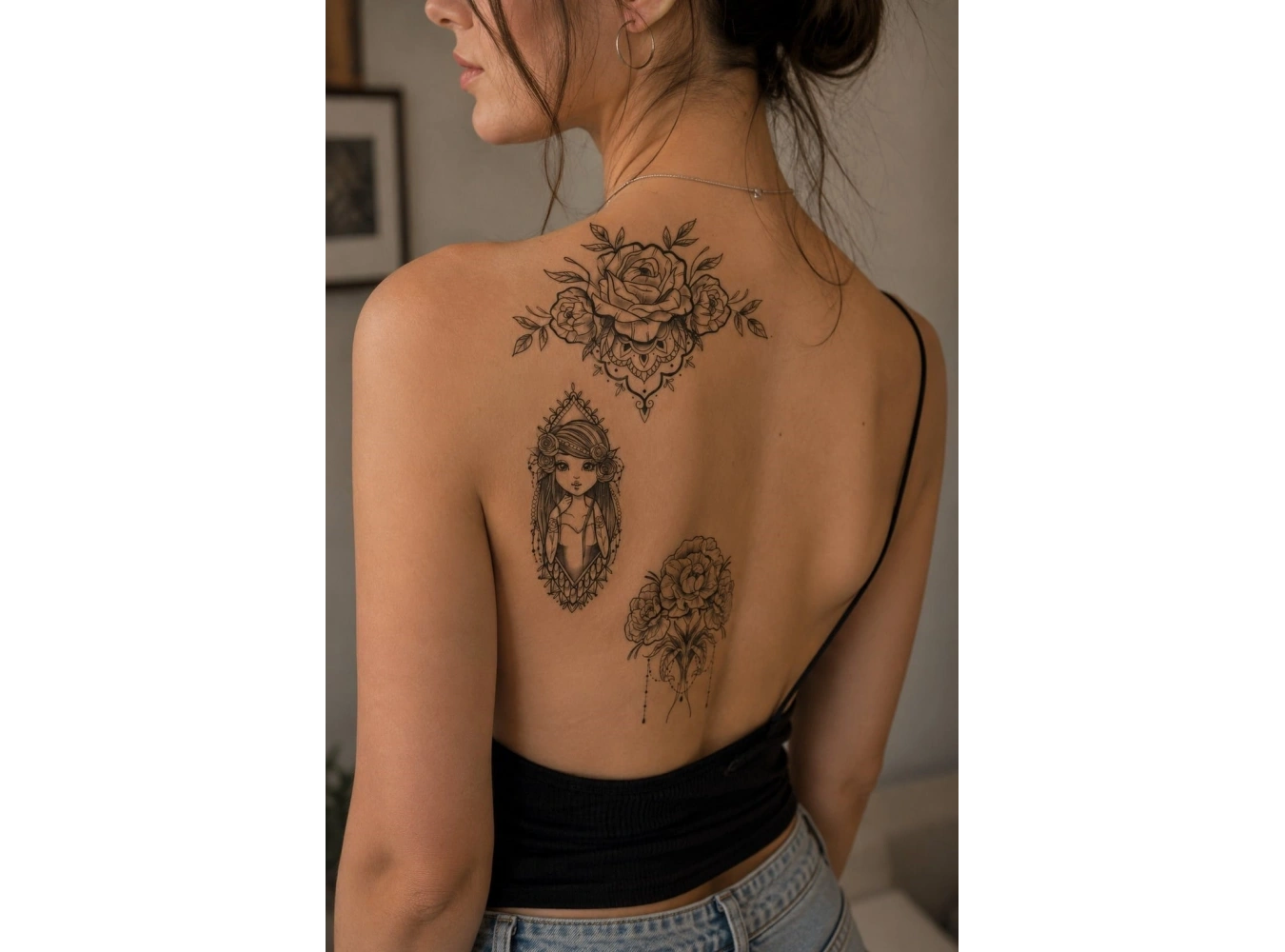 Çiçek Geçici Dövme Tattoo