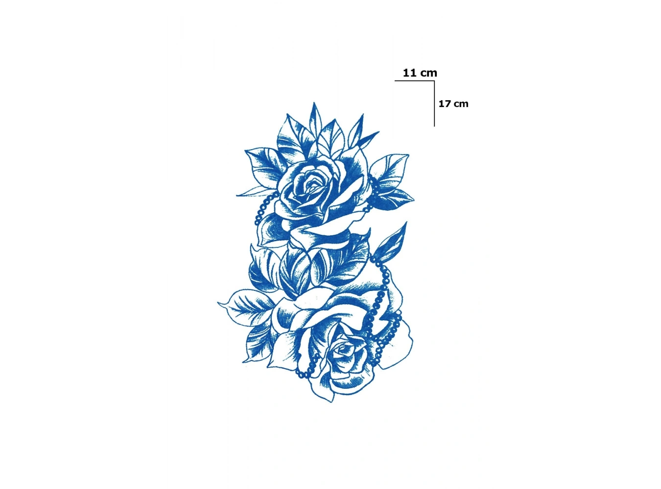 Çiçek Sonradan Kararan Yarı Kalıcı Geçici Dövme Tattoo