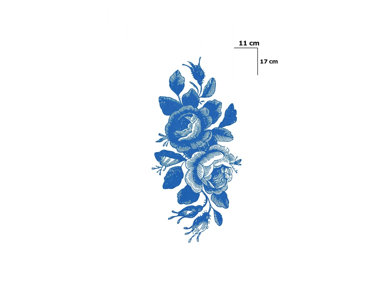 Çiçek Sonradan Kararan Yarı Kalıcı Geçici Dövme Tattoo
