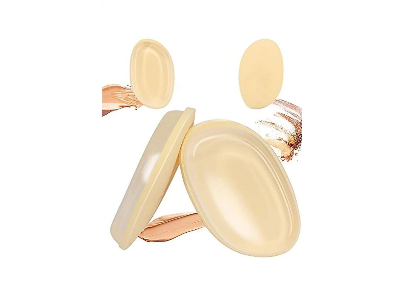 Çift Taraflı Silikonlu Makyaj Süngeri