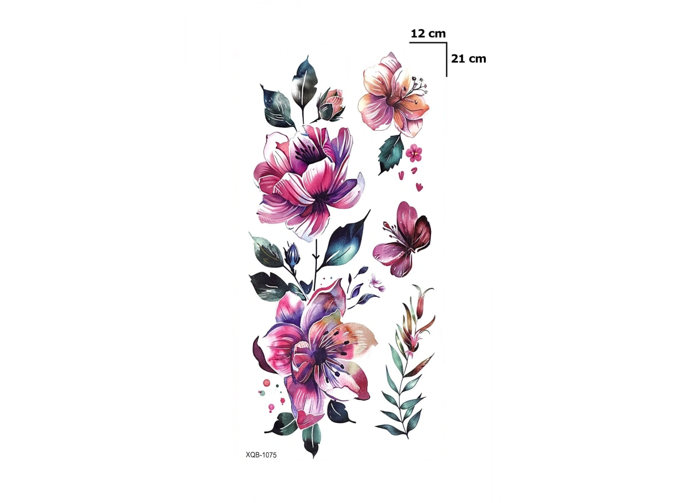 Çoklu Çiçek Geçici Dövme Tattoo