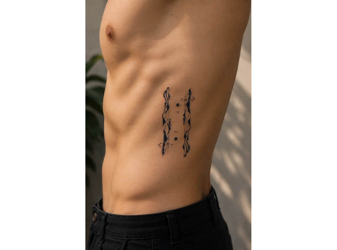 Dağ Sonradan Kararan Yarı Kalıcı Geçici Dövme Tattoo