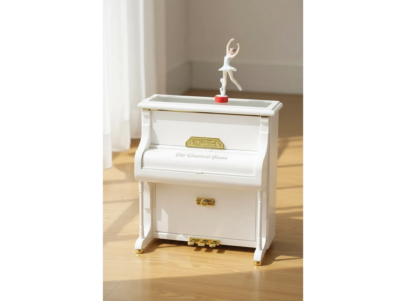 Dans Eden Balerinli Piyano Müzik ve Takı Kutusu