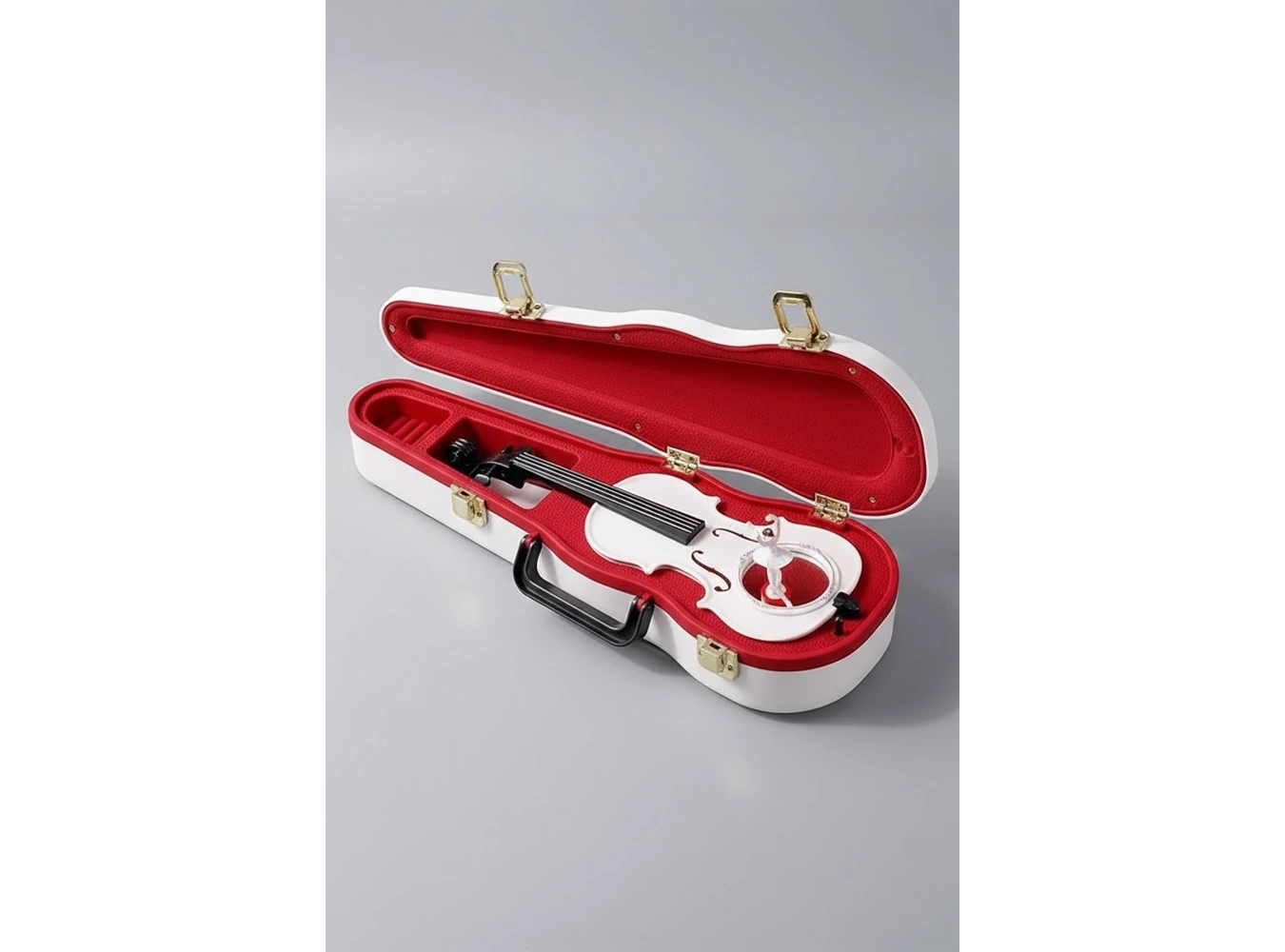 Dekoratif Dans Eden Balerinli Keman Müzik Kutusu