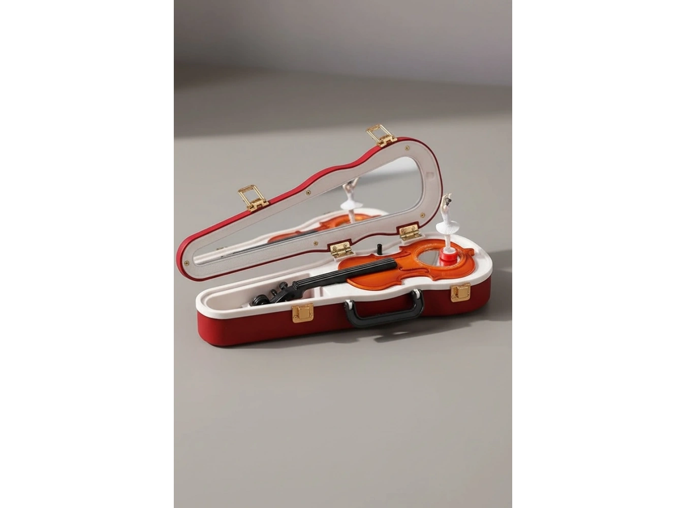 Dekoratif Dans Eden Balerinli Keman Müzik Kutusu