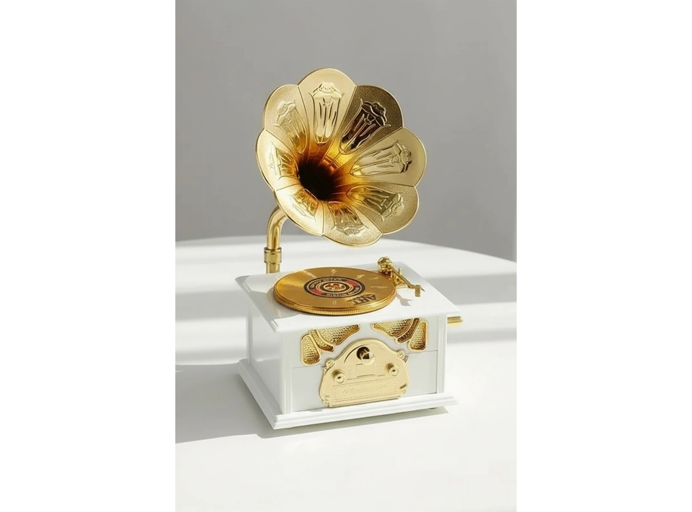 Dekoratif Gramafon Müzik Kutusu