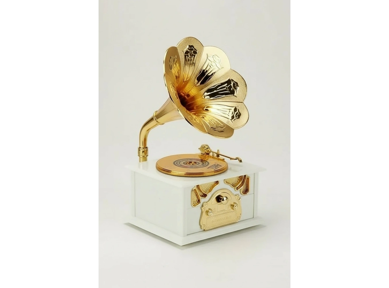 Dekoratif Gramafon Müzik Kutusu