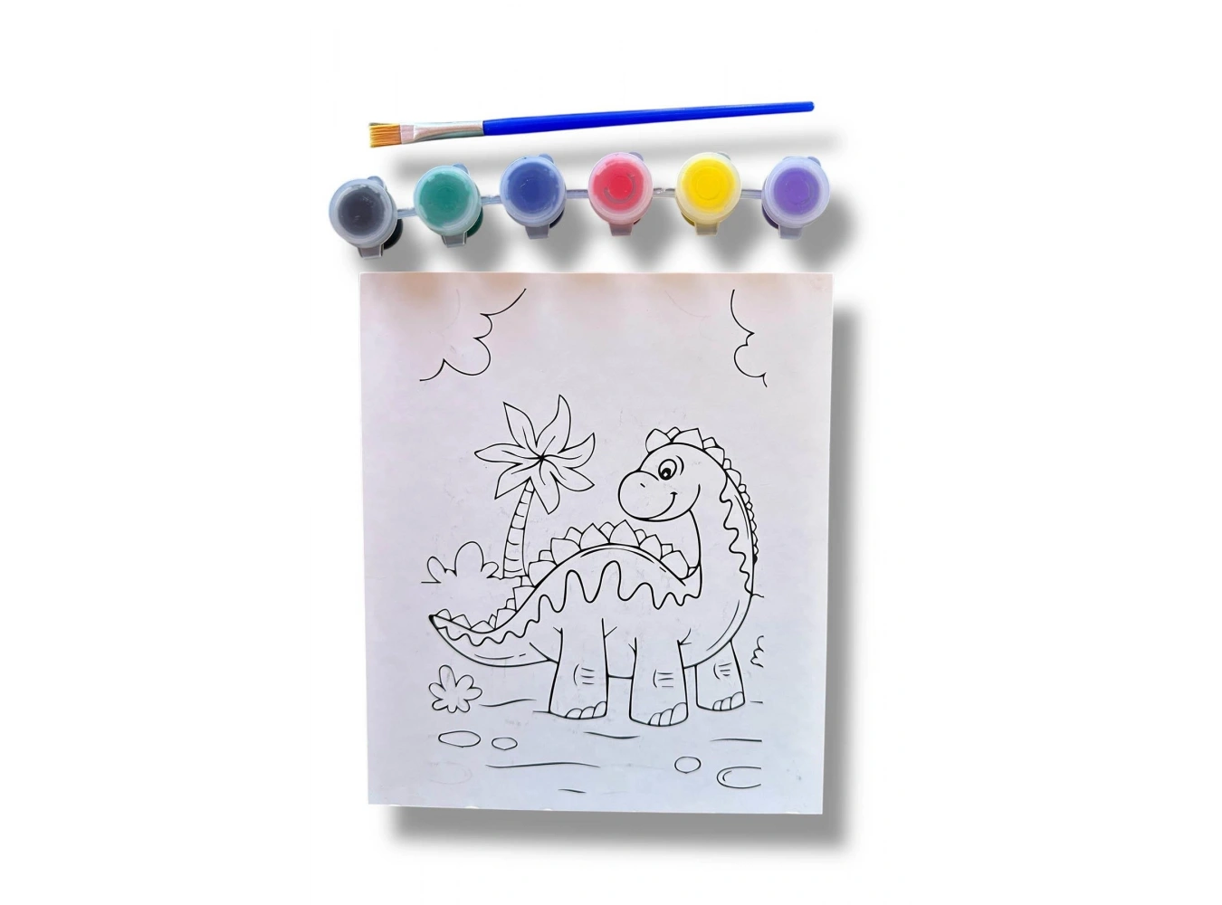 Dinazor Desenli Boyama Seti