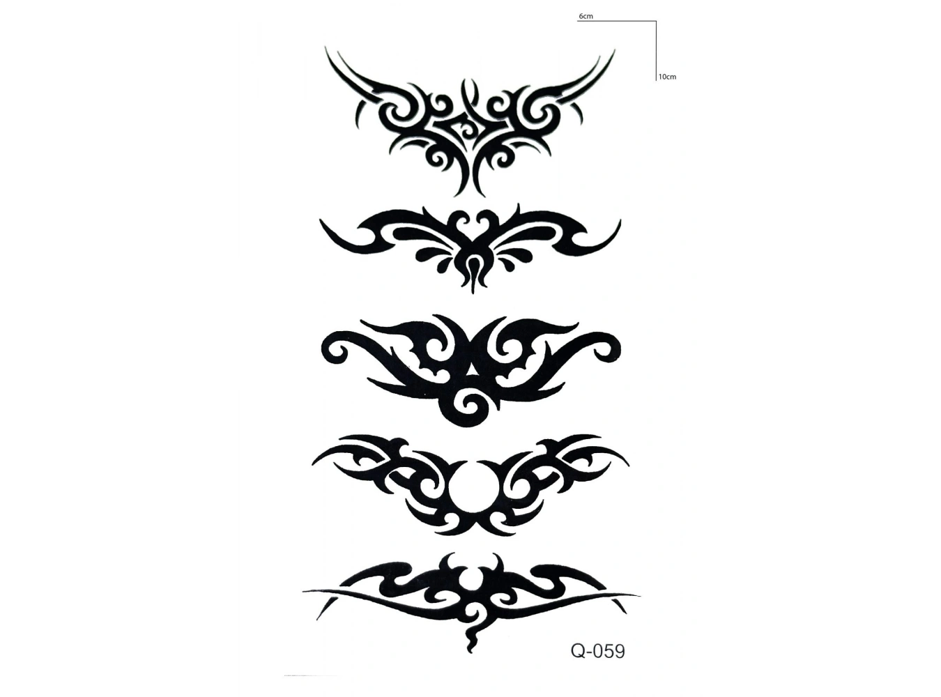 Dörtlü Tribal Mini Geçici Dövme Tattoo