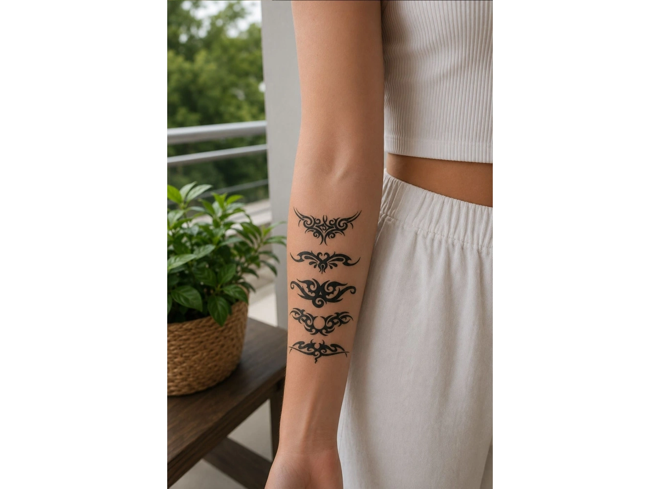 Dörtlü Tribal Mini Geçici Dövme Tattoo