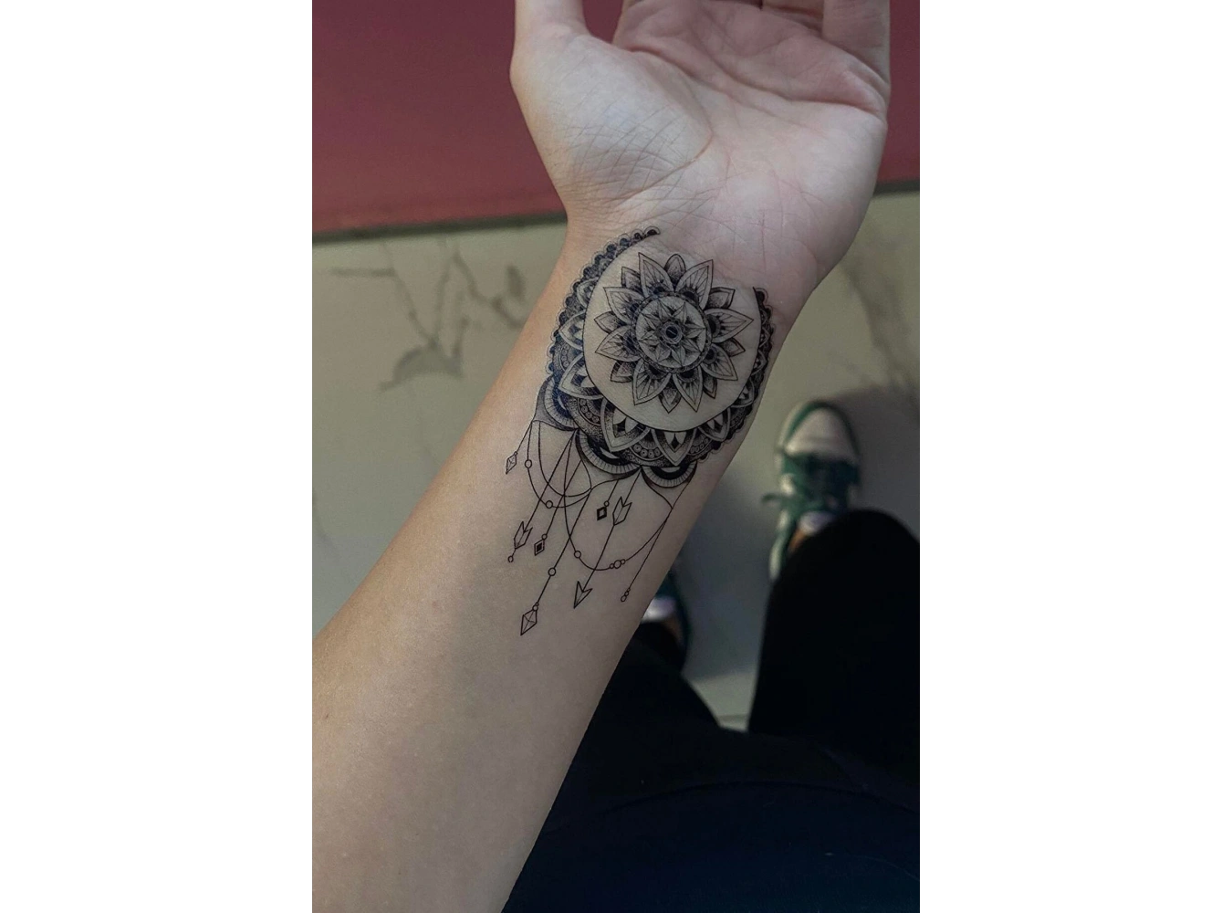 Düş Kapanı Mandala Mini Geçici Dövme Tattoo