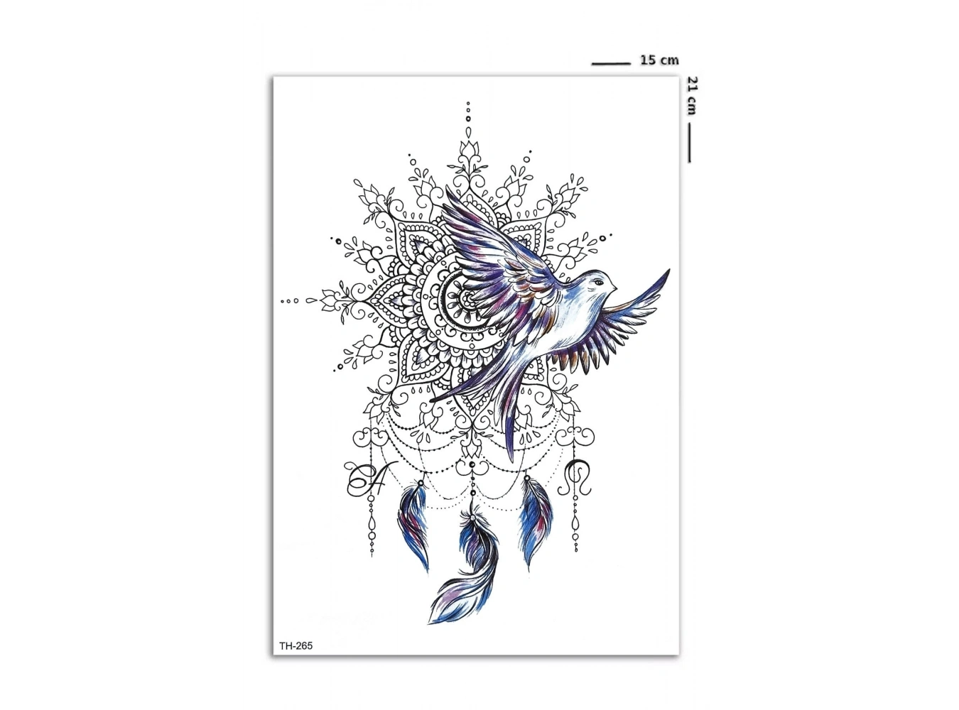 Düş Kapanı Ve Kuş Geçici Dövme Tattoo