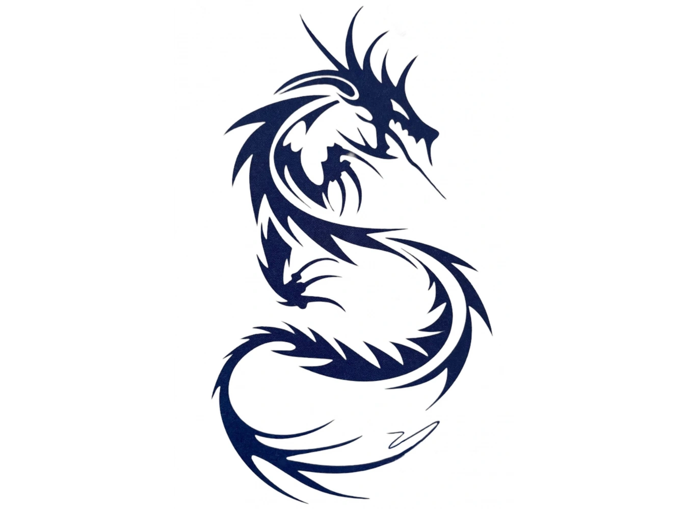 Ejderha Figürlü 12 Saat Sonra Kararan Geçici Dövme Tattoo