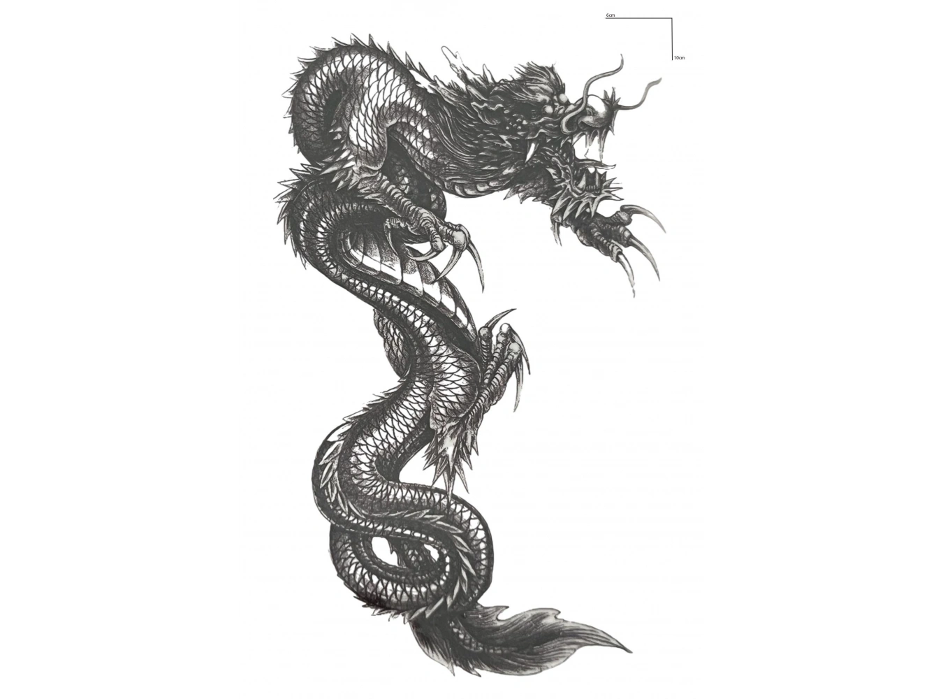 Ejderha Figürlü Mini Dövme Tattoo