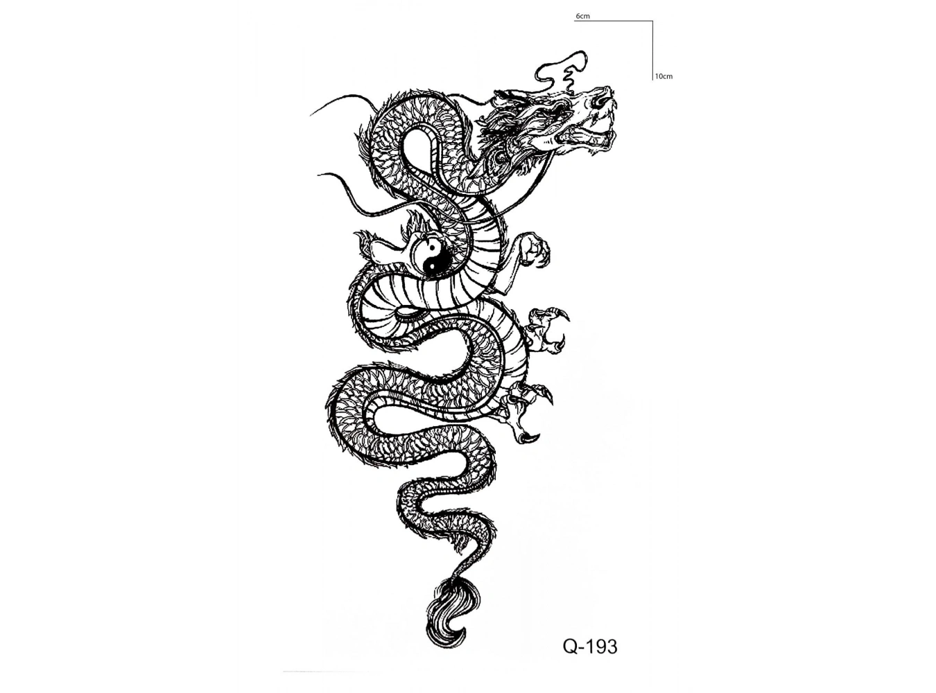 Ejderha Mini Geçici Dövme Tattoo