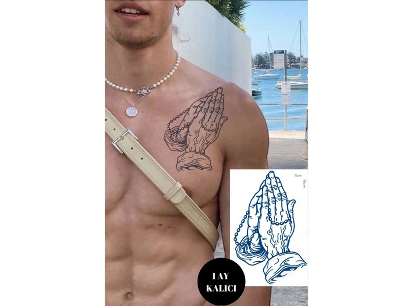 El Figürlü 12 Saat Sonra Kararan Geçici Dövme Tattoo