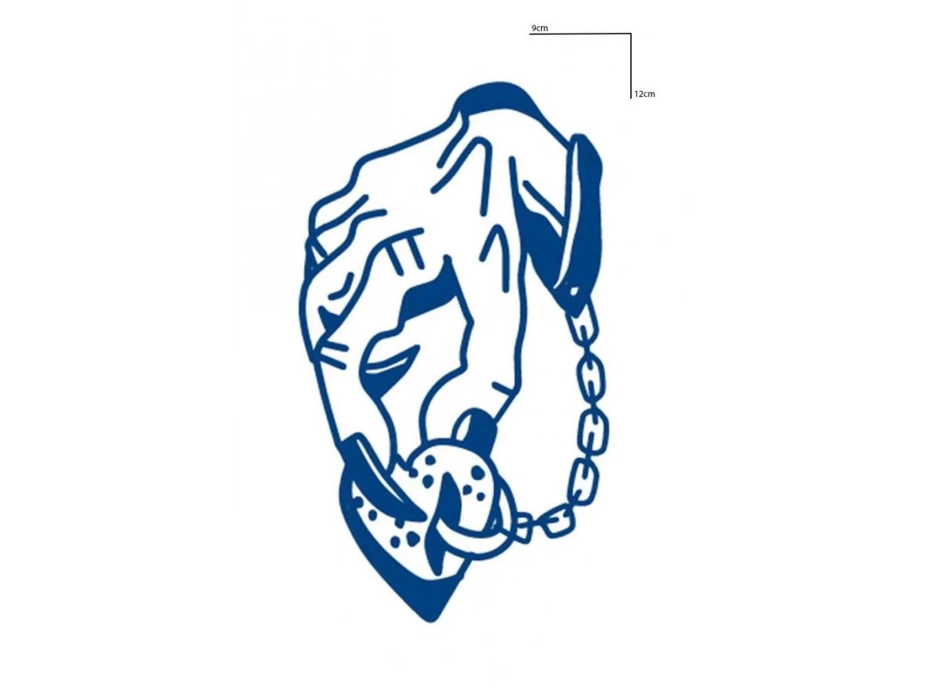 El Ve Kilit Figürlü 12 Saat Sonra Kararan Geçici Dövme Tattoo