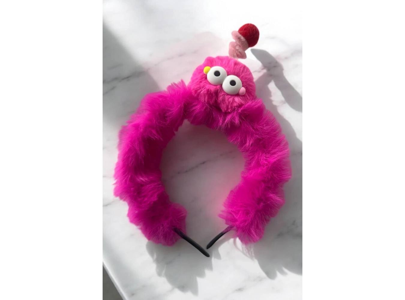 Fuşya Renk Canavar Figürlü Çocuk Taç