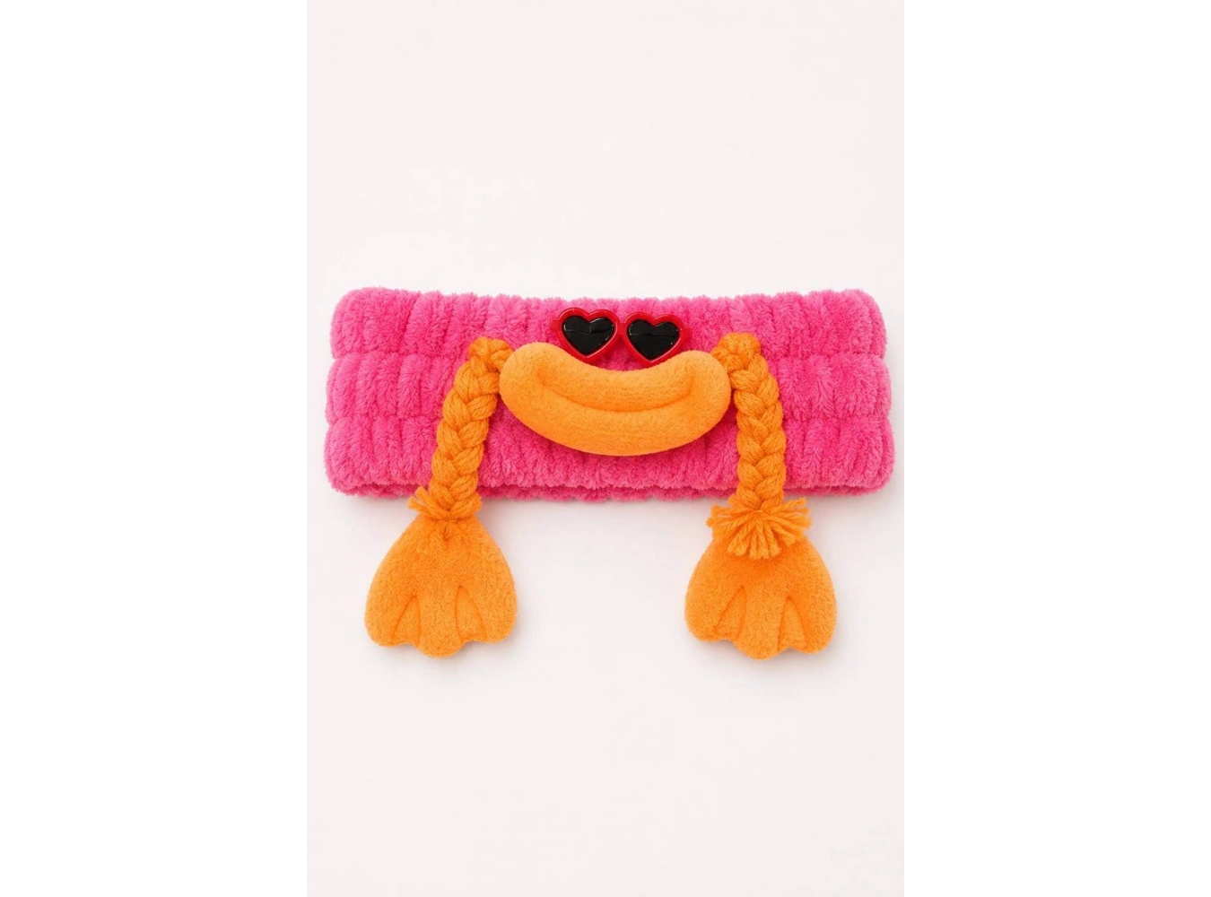 Fuşya   Renk Canavar Figürlü Peluş Saç Bandı