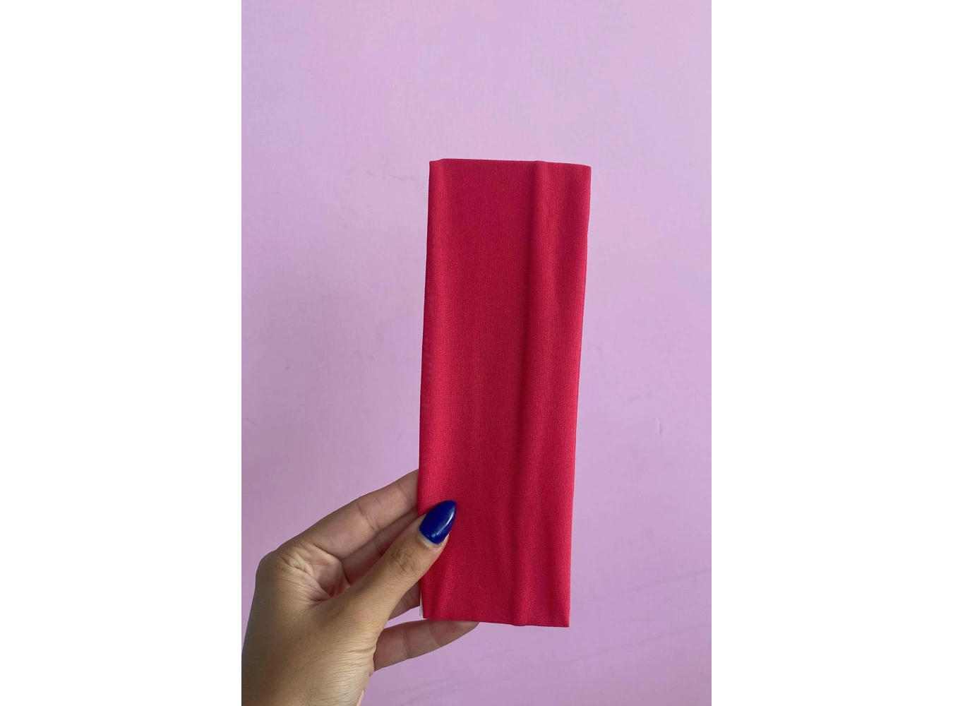 Fuşya Renk Geniş Saç Bandı