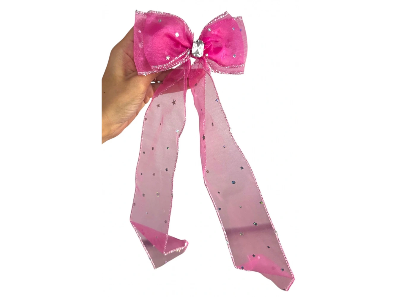 Fuşya Renk Kurdele Figürlü Otomat Toka